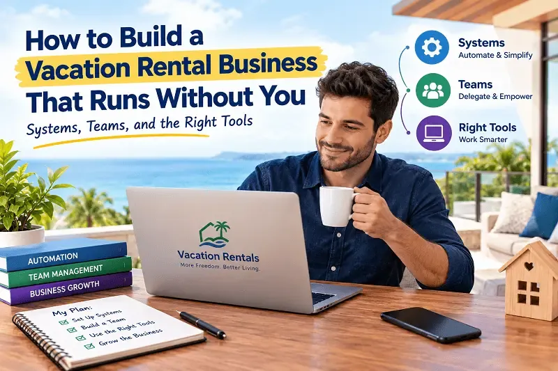 How to Build a Vacation Rental Business That Runs Without You — Systems, Teams, and the Right Tools